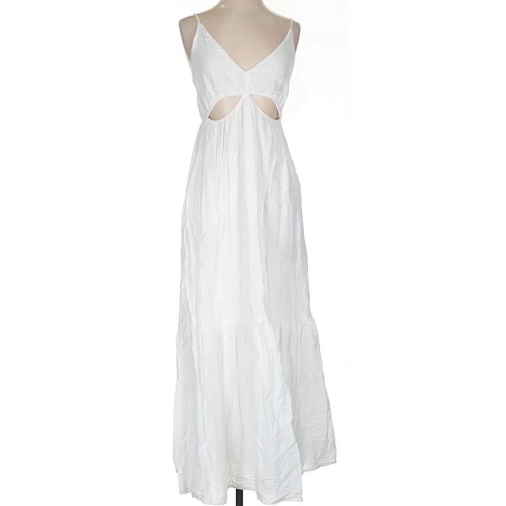 Abercrombie & Fitch White Cutout Maxi Dress NWT